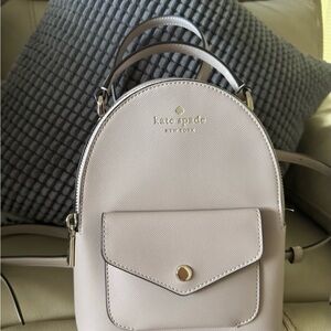 Kate Spade Beige Mini Backpack